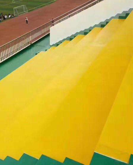 双阳球场台阶翻新修补改造